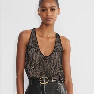 NWT Aritzia TEN Black Lace V-Neck Camisole